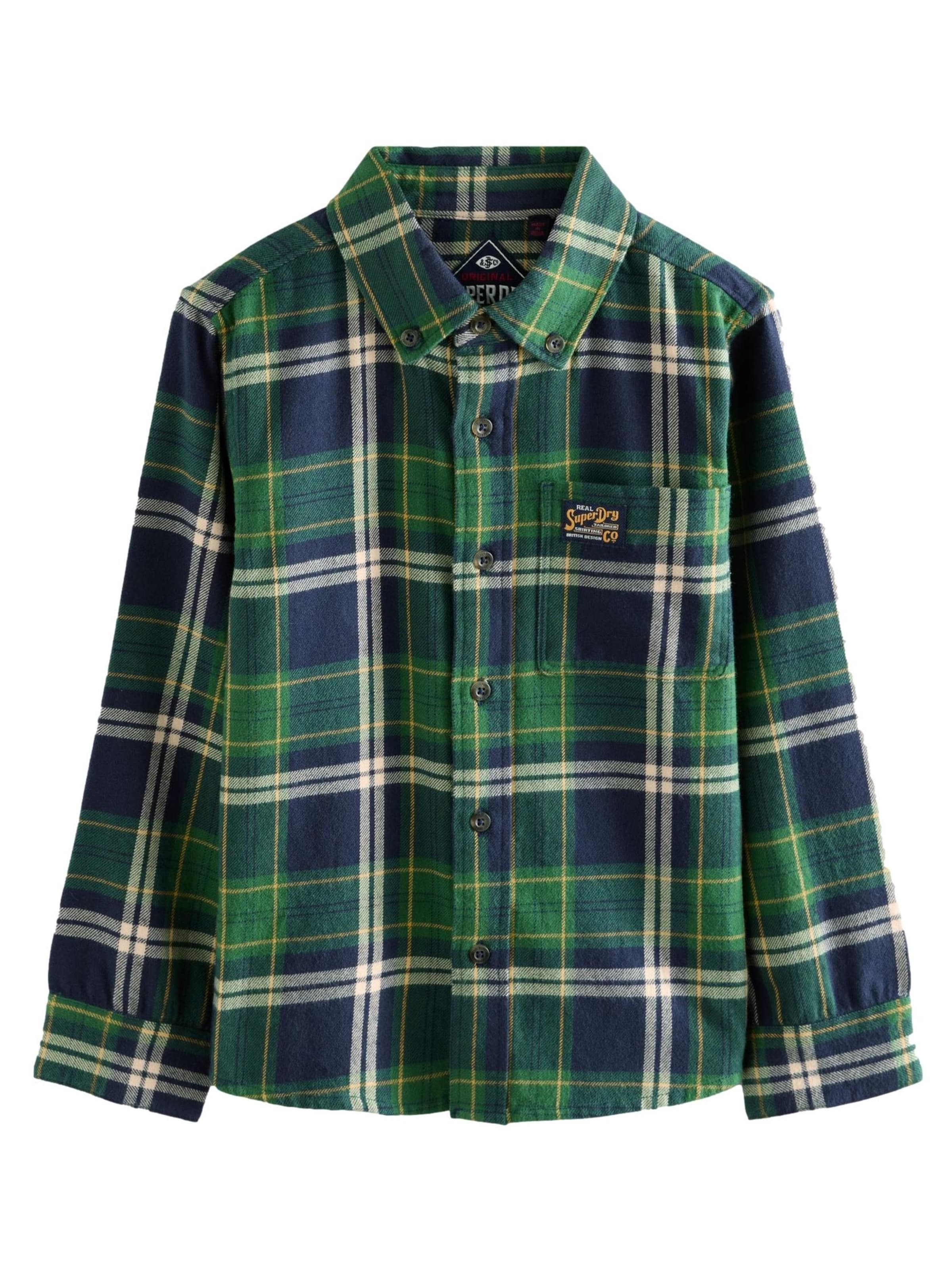 Regular fit Camicia di Superdry in verde: frontale