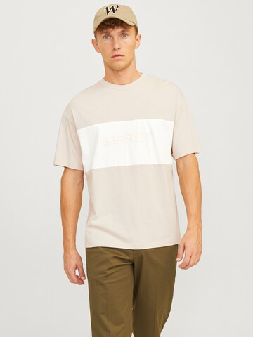 JACK & JONES Tričko 'JJELegacy' - Béžová: predná strana