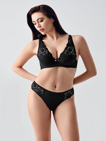C&City Triangel Wäsche-Sets in Schwarz: Vorderseite