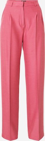 Trendyol tavaline Voltidega püksid, värv roosa: eest vaates