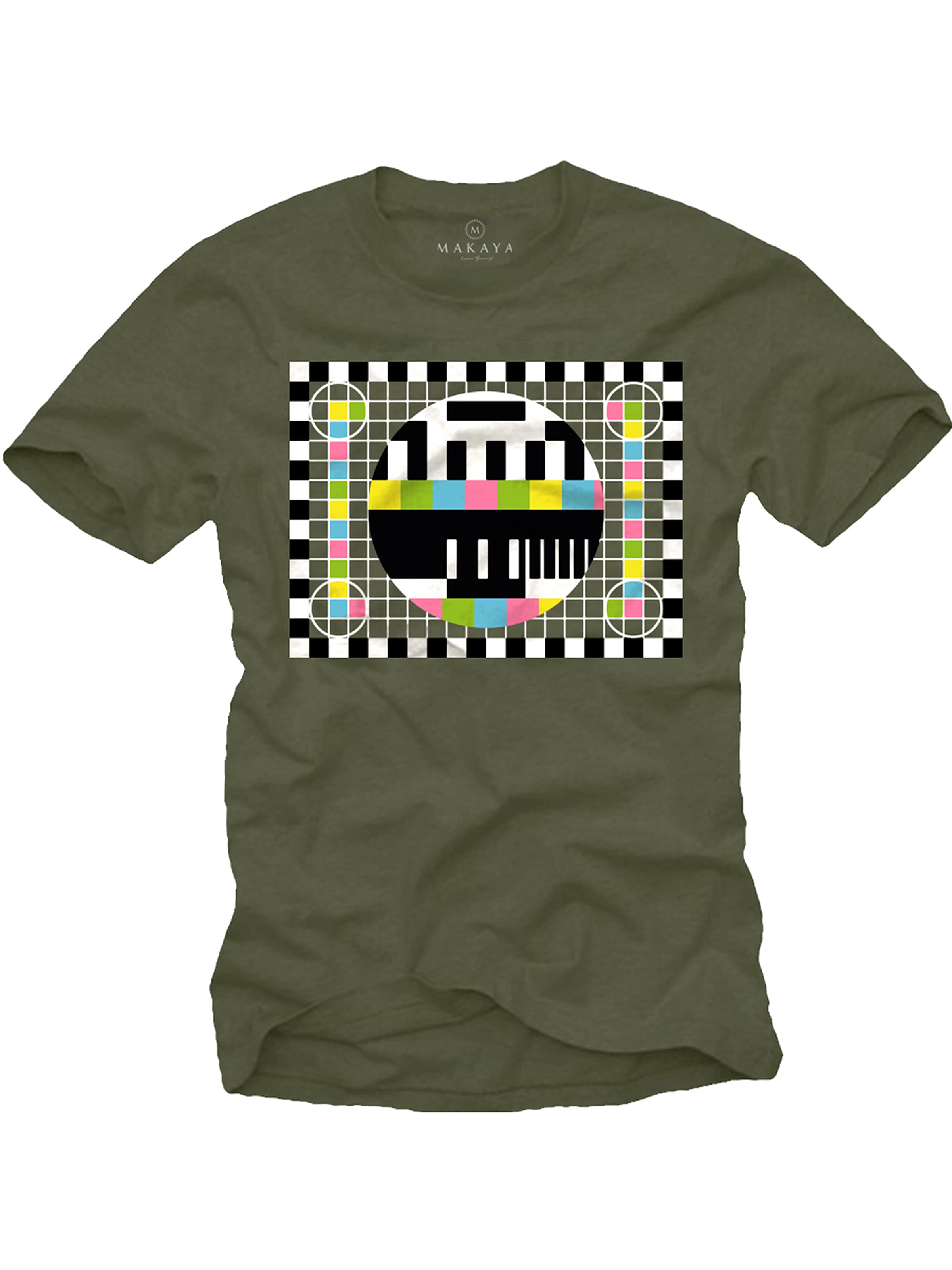 MAKAYA Shirt 'Testbild' in Green: front