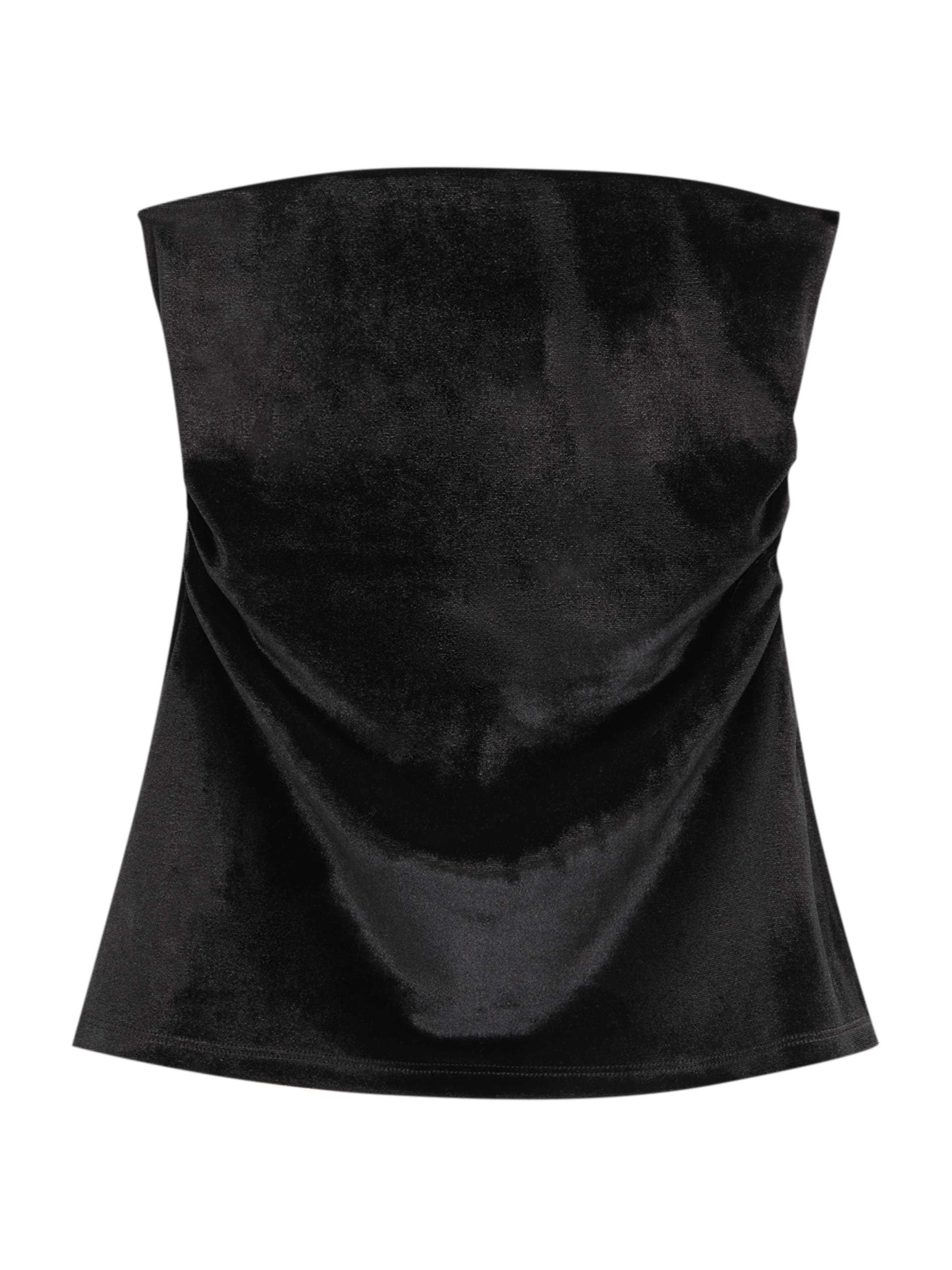 Pull&Bear Top – černá: přední strana