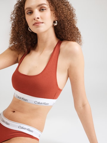 Bustier Soutien-gorge Calvin Klein Underwear en rouge : devant