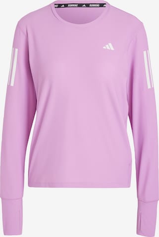 T-shirt fonctionnel 'Own The Run' ADIDAS PERFORMANCE en violet : devant