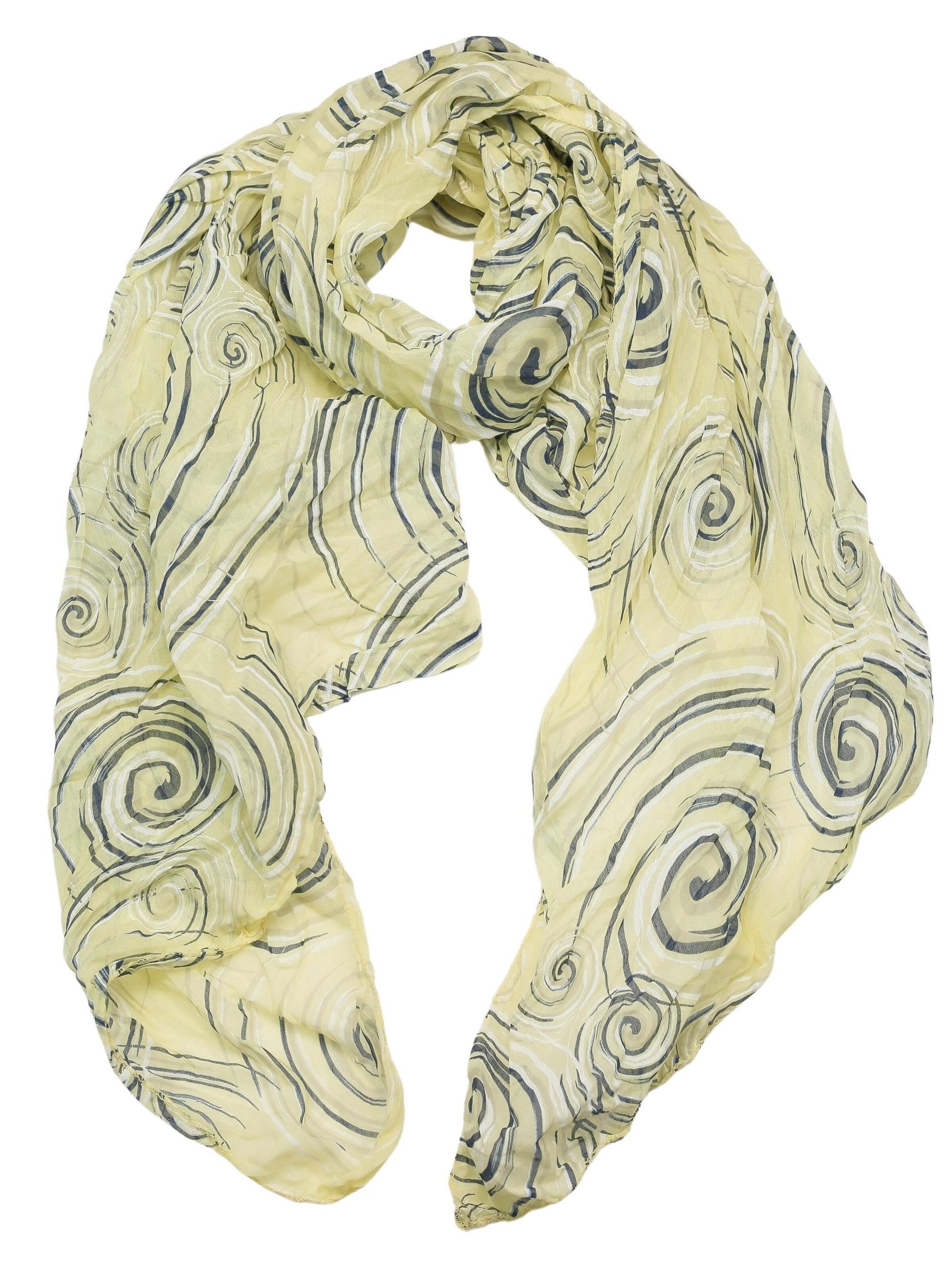 COLLEZIONE ALESSANDRO Scarf 'Himmel' in Yellow: front