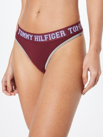 Tommy Hilfiger Underwear Thong in Red: front