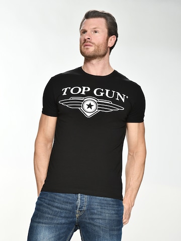 TOP GUN Shirt in Black: front