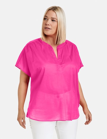 Camicia da donna di SAMOON in rosa: frontale