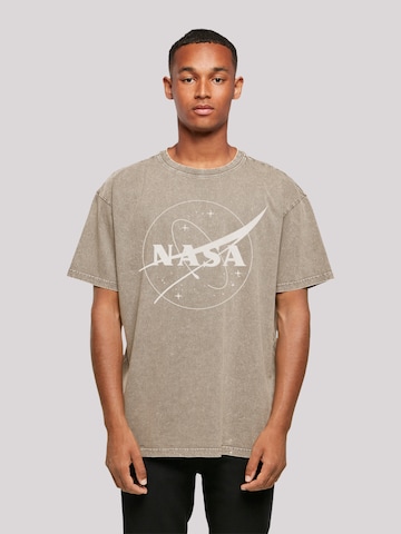 T-Shirt 'NASA Classic Insignia Logo' F4NT4STIC en beige : devant