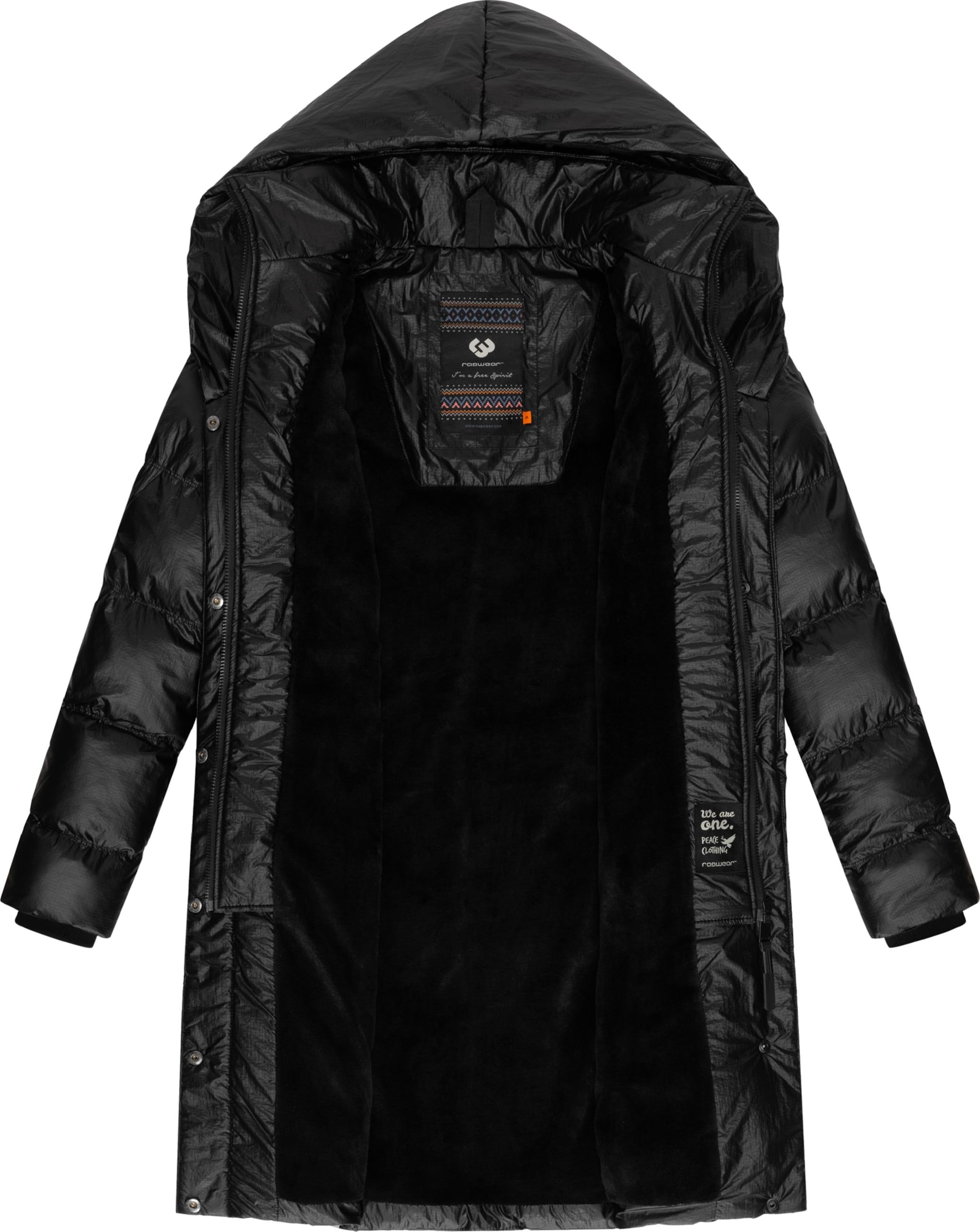 Palton funcțională 'Natalka' de la Ragwear pe negru