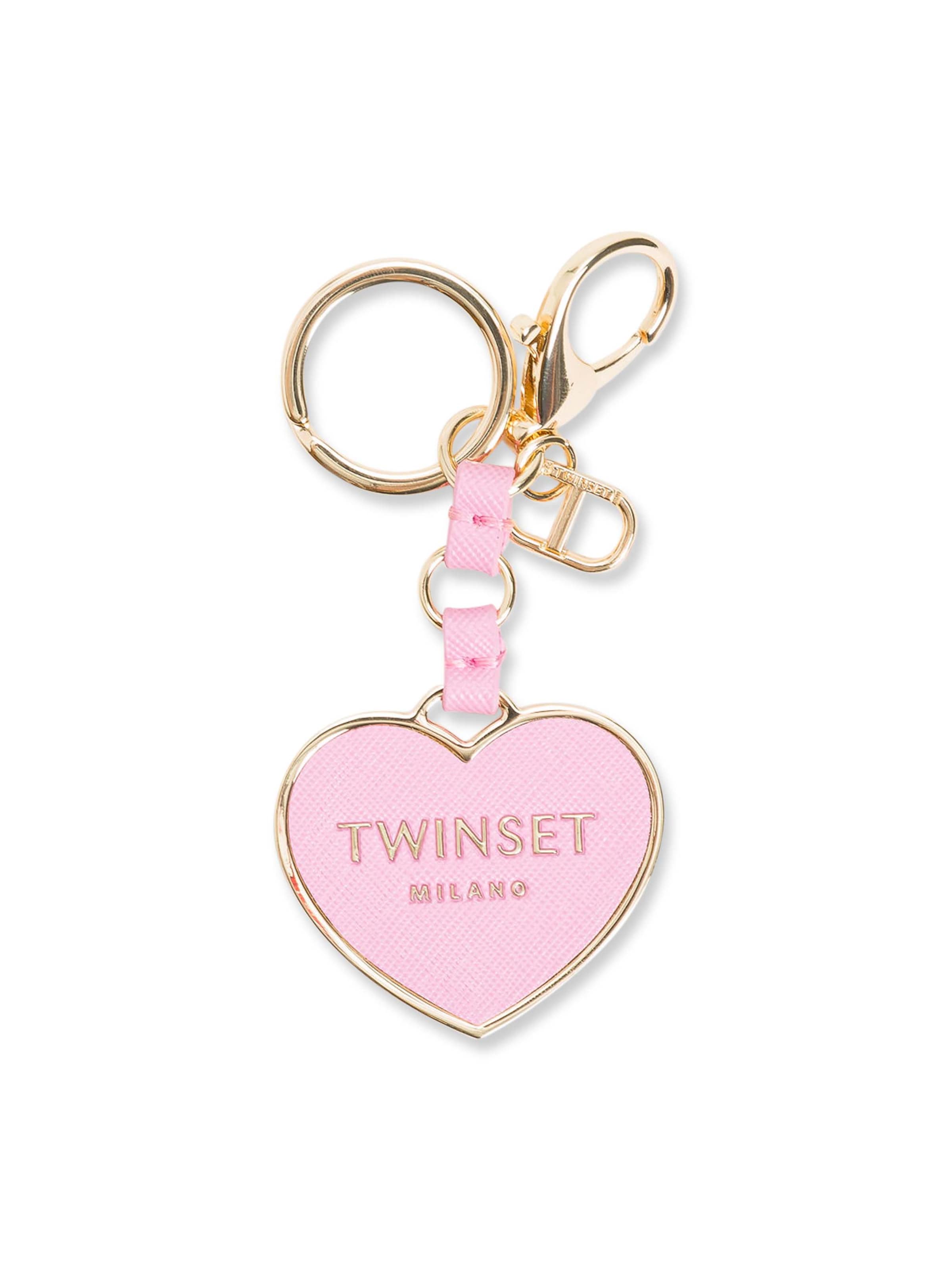 Twin Set Key ring in Pink: front