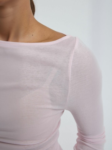 T-shirt Seamless Basic en rose