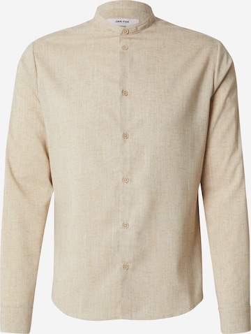 DAN FOX APPARELSlim Fit Košulja 'Thomas' - bež boja: prednji dio