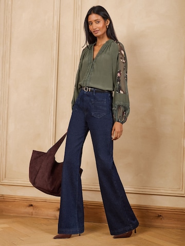 Camicia da donna di love & roses in verde