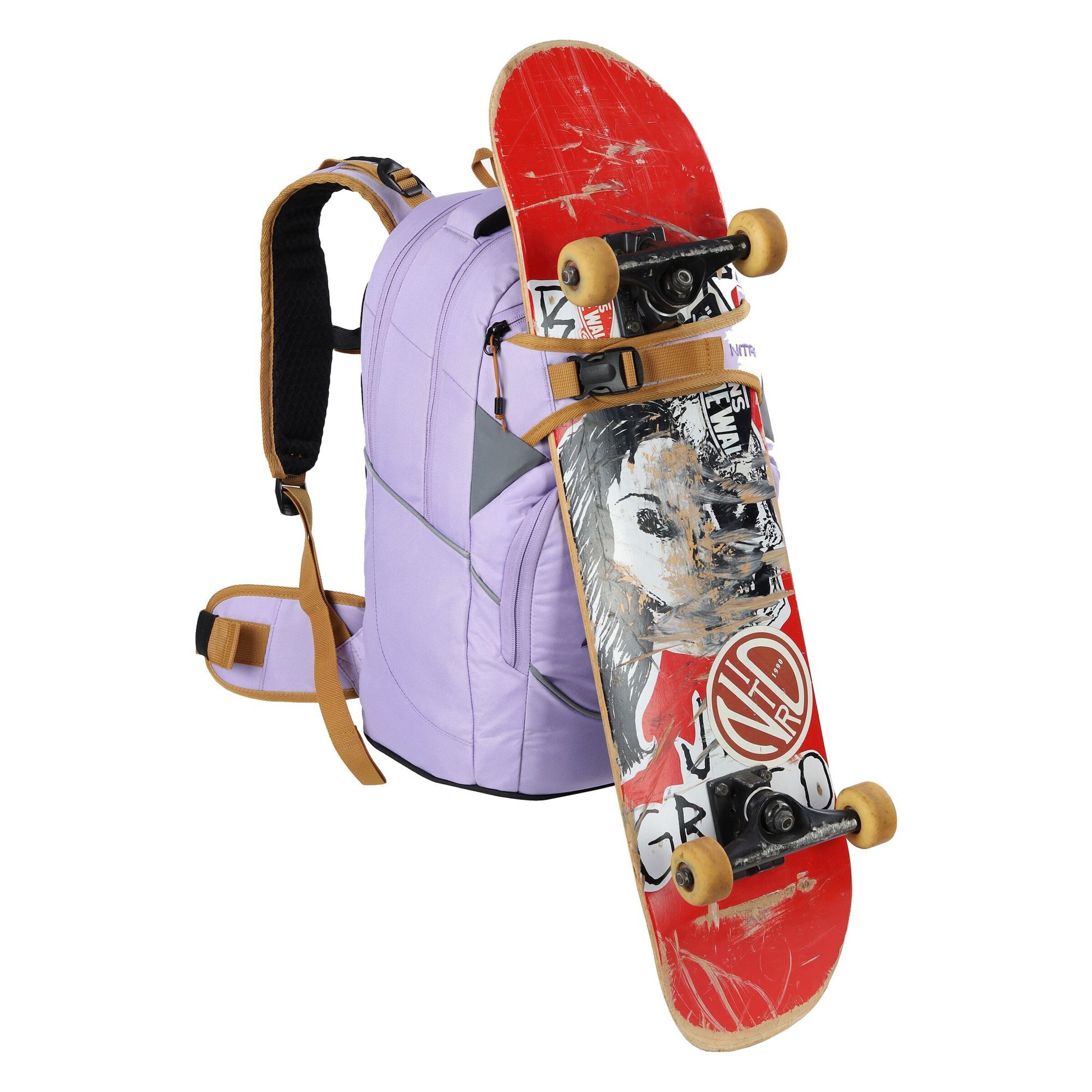 NitroBags Rucksack 'Superhero' in Lila