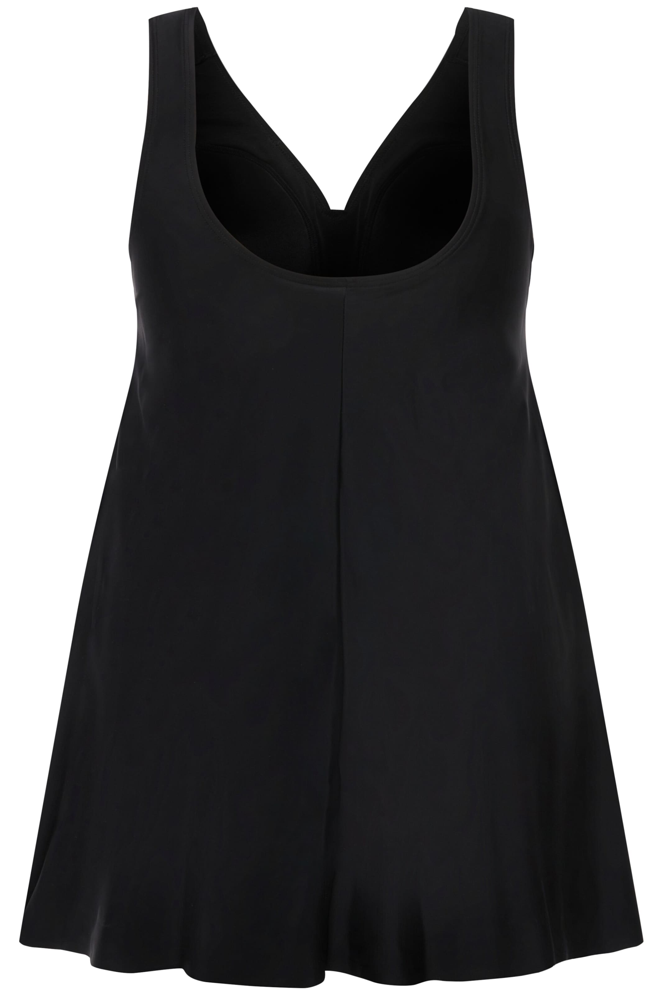 Sutien de tricou Rochie de plajă de la Ulla Popken pe negru