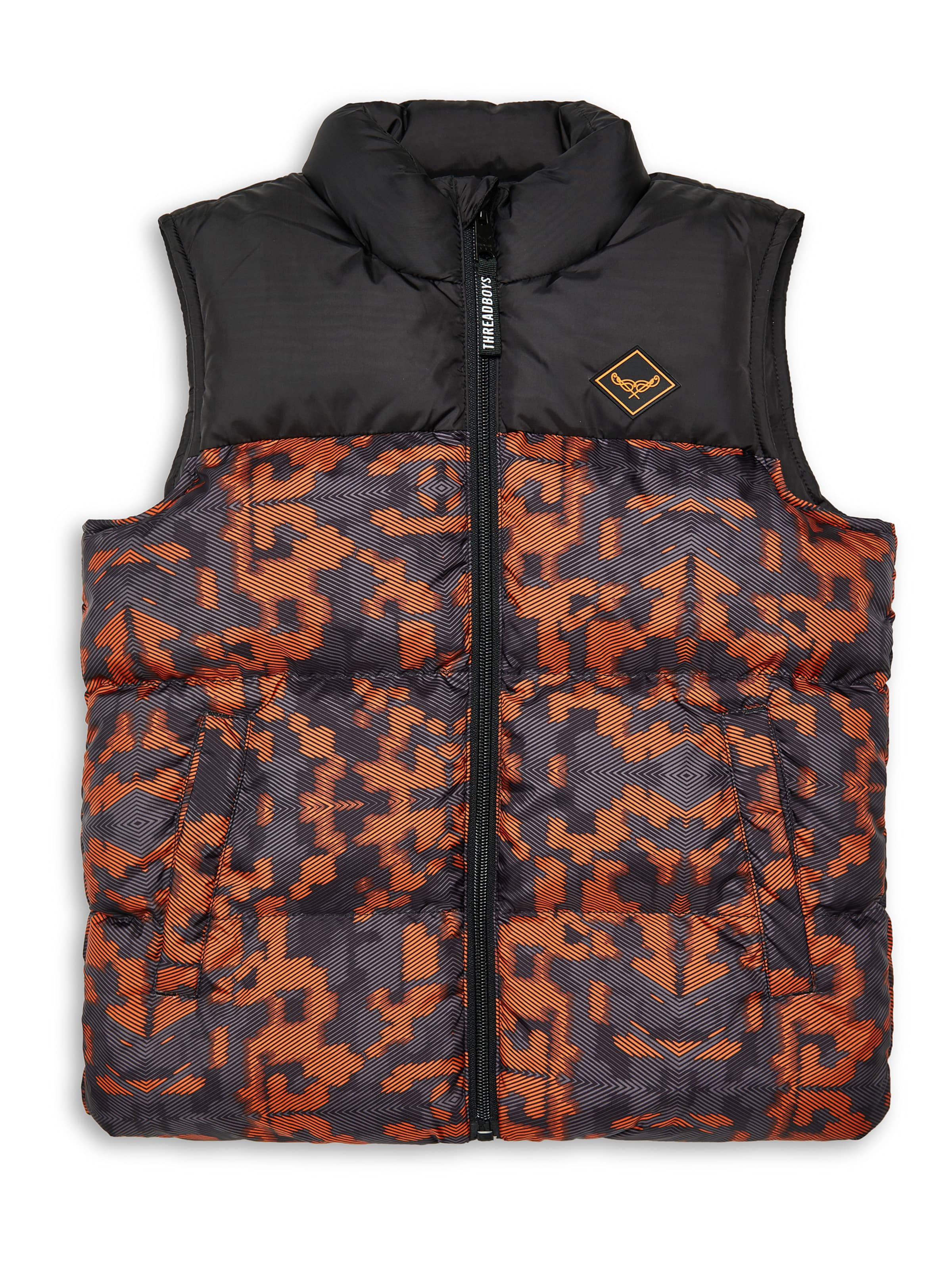 Threadboys Weste 'Rafferty' in Schwarz: Vorderseite