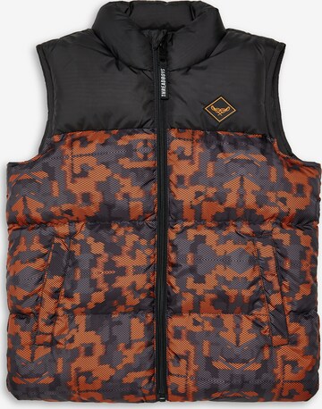 Threadboys Bodywarmer 'Rafferty' in Zwart: voorkant