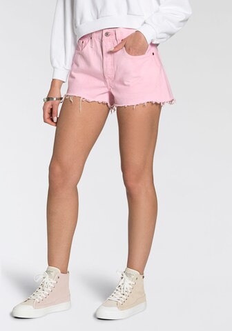 regular Jeans '501® Original Short' di LEVI'S ® in rosa: frontale