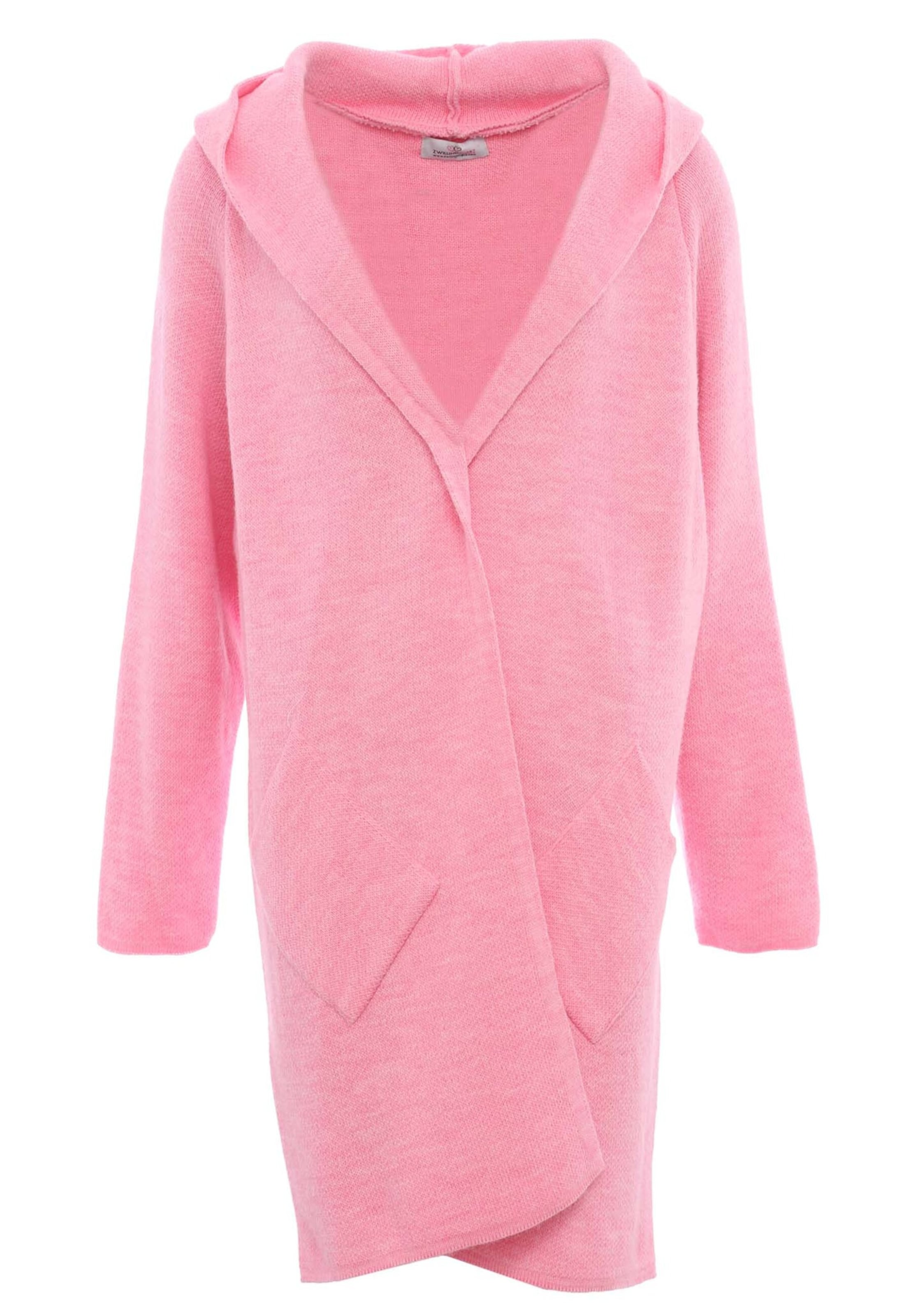 Zwillingsherz Fleece jacket in Pink: front