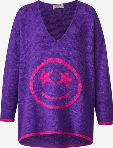 Pull-over Angel of Style en violet : devant