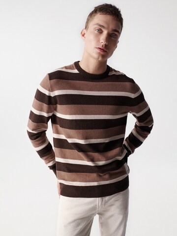 Salsa Jeans Sweater in Brown: front