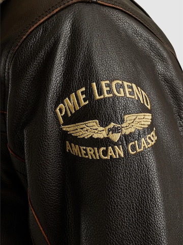 PME Legend - Chaqueta de entretiempo 'Iconic Hudson leather jacket' en marrón
