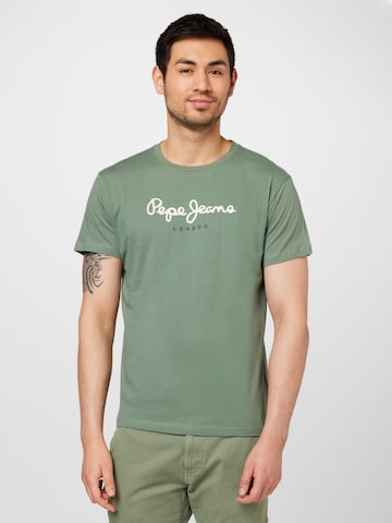 Pepe Jeans - Camisa 'Eggo' em verde: frente