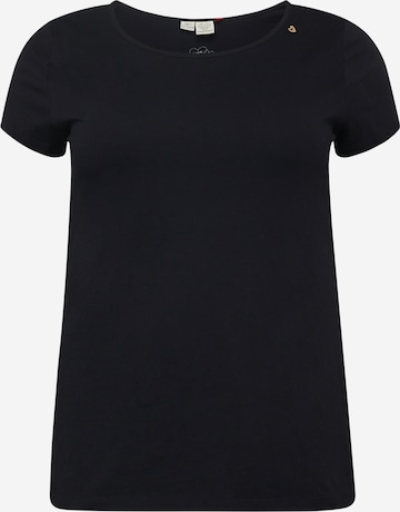 Ragwear Plus Тениска 'MINTT' в черно: отпред
