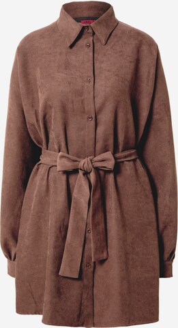 Robe-chemise Misspap en marron : devant