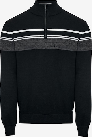 Threadbare Sweater 'Bradley' in Black: front