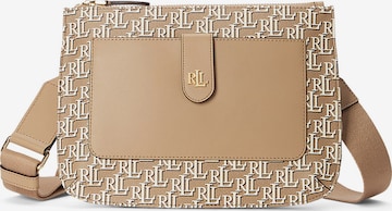 Lauren Ralph Lauren - Bolso de hombro 'Jamey' en beige: frente