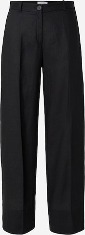 Loosefit Pantalon à pince & Other Stories en noir : devant