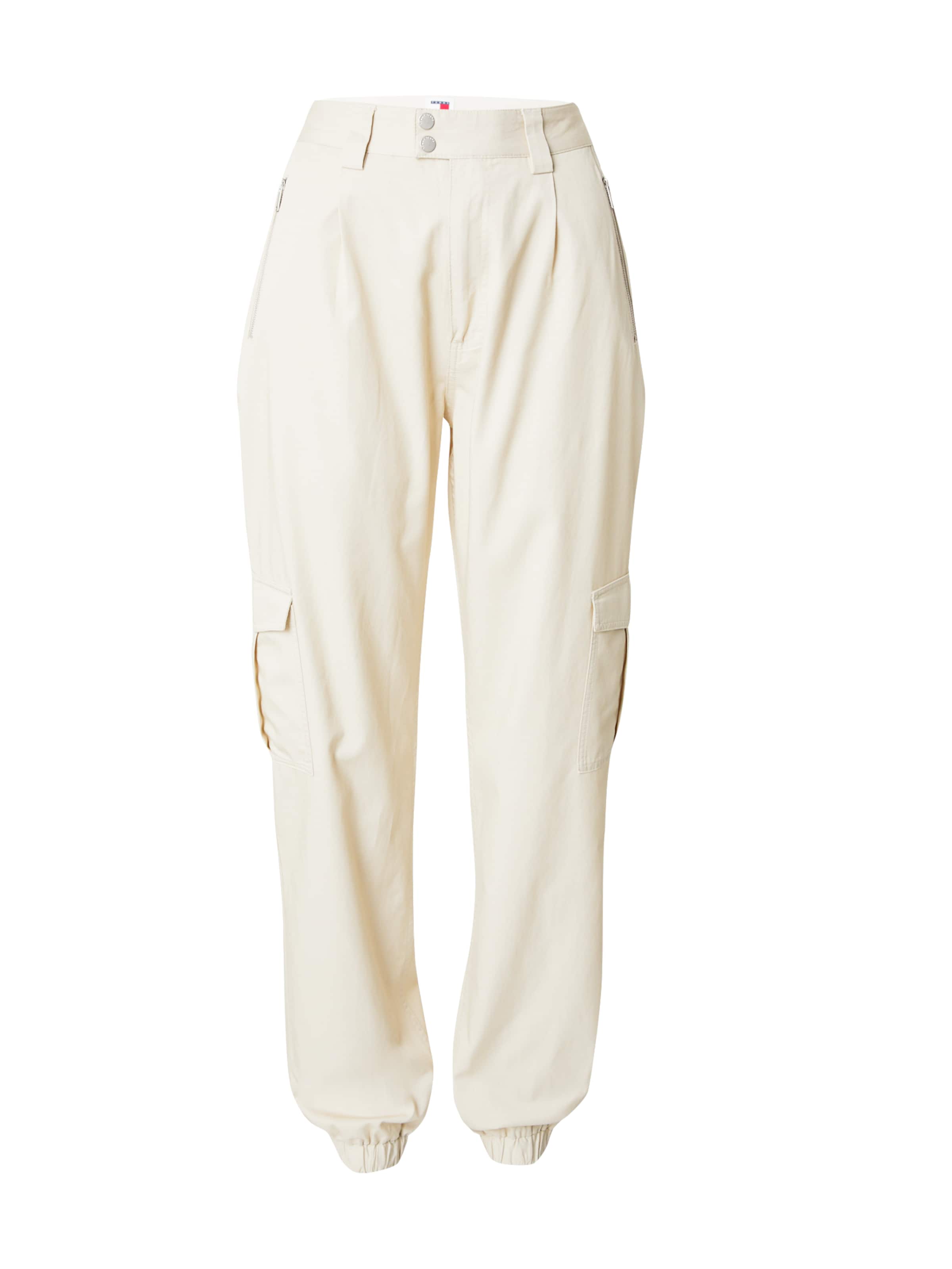 Tommy Jeans Tapered Gargohousut värissä beige: etupuoli