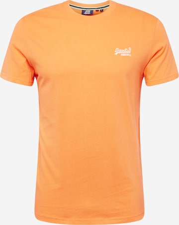 Tricou de la Superdry pe portocaliu: față