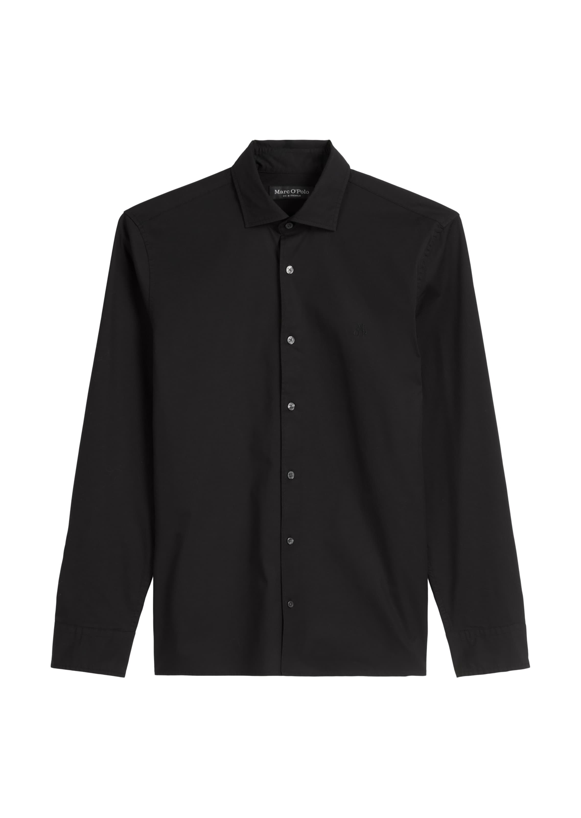Marc O'Polo Hemd in Schwarz: Vorderseite