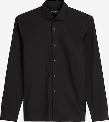 Marc O'Polo Regular Fit Hemd in Schwarz: Vorderseite