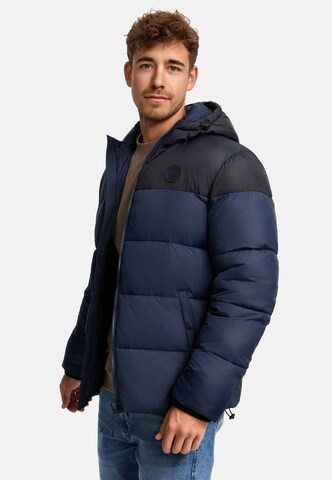 INDICODE JEANS Winter Jacket 'Biviano' in Blue