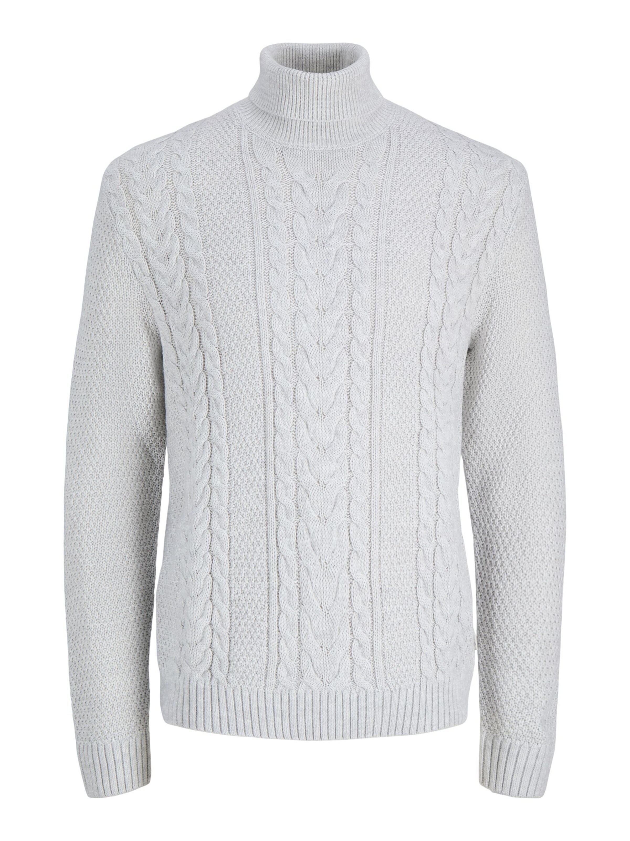Pull-over 'JJJames' JACK & JONES en blanc : devant