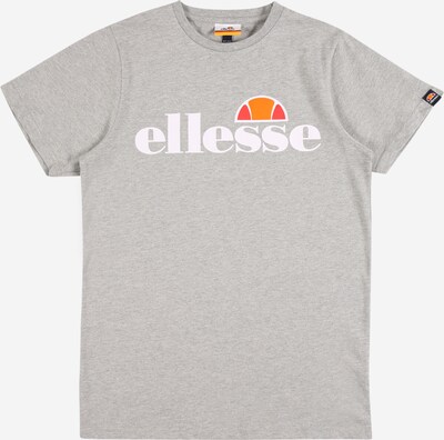ELLESSE T-Krekls 'JENA', krāsa - raibi pelēks / oranžs / dzērveņu / balts, Preces skats