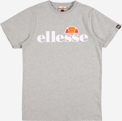 ELLESSE Tričko 'JENA' - sivá melírovaná / oranžová / brusnicová / biela, Produkt