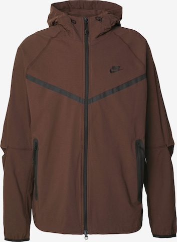 Veste mi-saison Nike Sportswear en marron : devant
