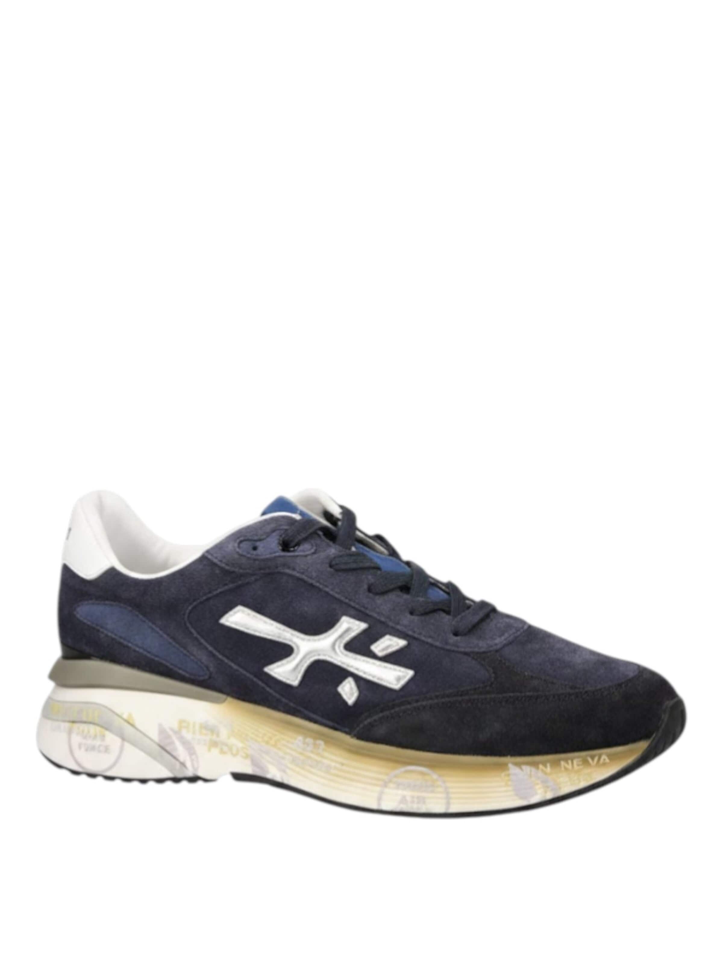 Premiata Sneakers in Blue: front