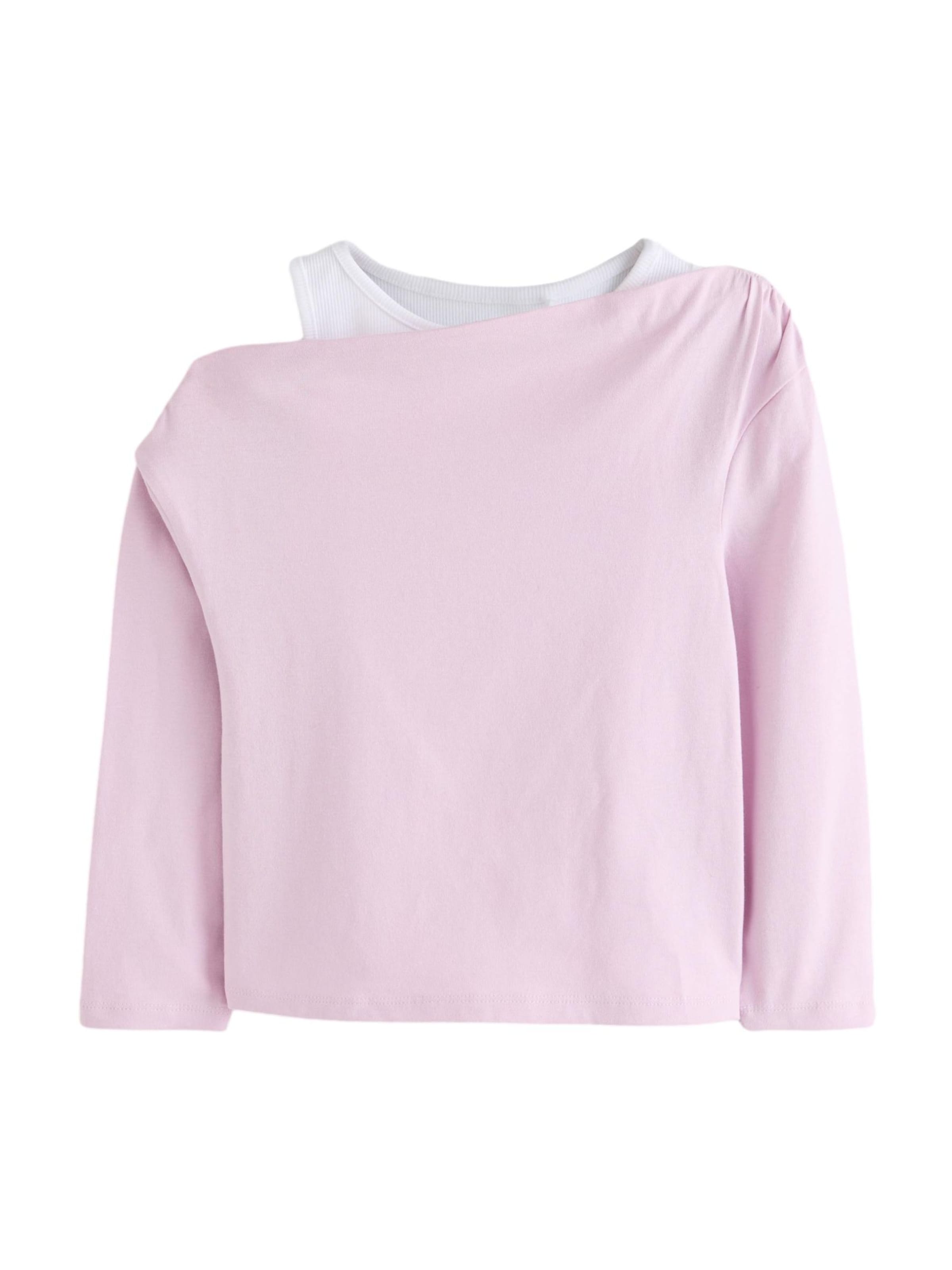 Next Shirt in Lila: voorkant