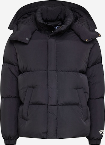 DIESEL Winter Jacket 'ROLF' in Black: front