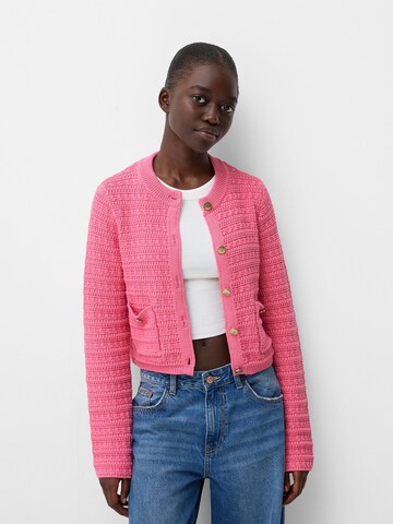 Bershka Kardigan – pink: přední strana
