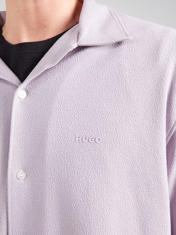 HUGO Comfort Fit Hemd 'Espino' in Lila