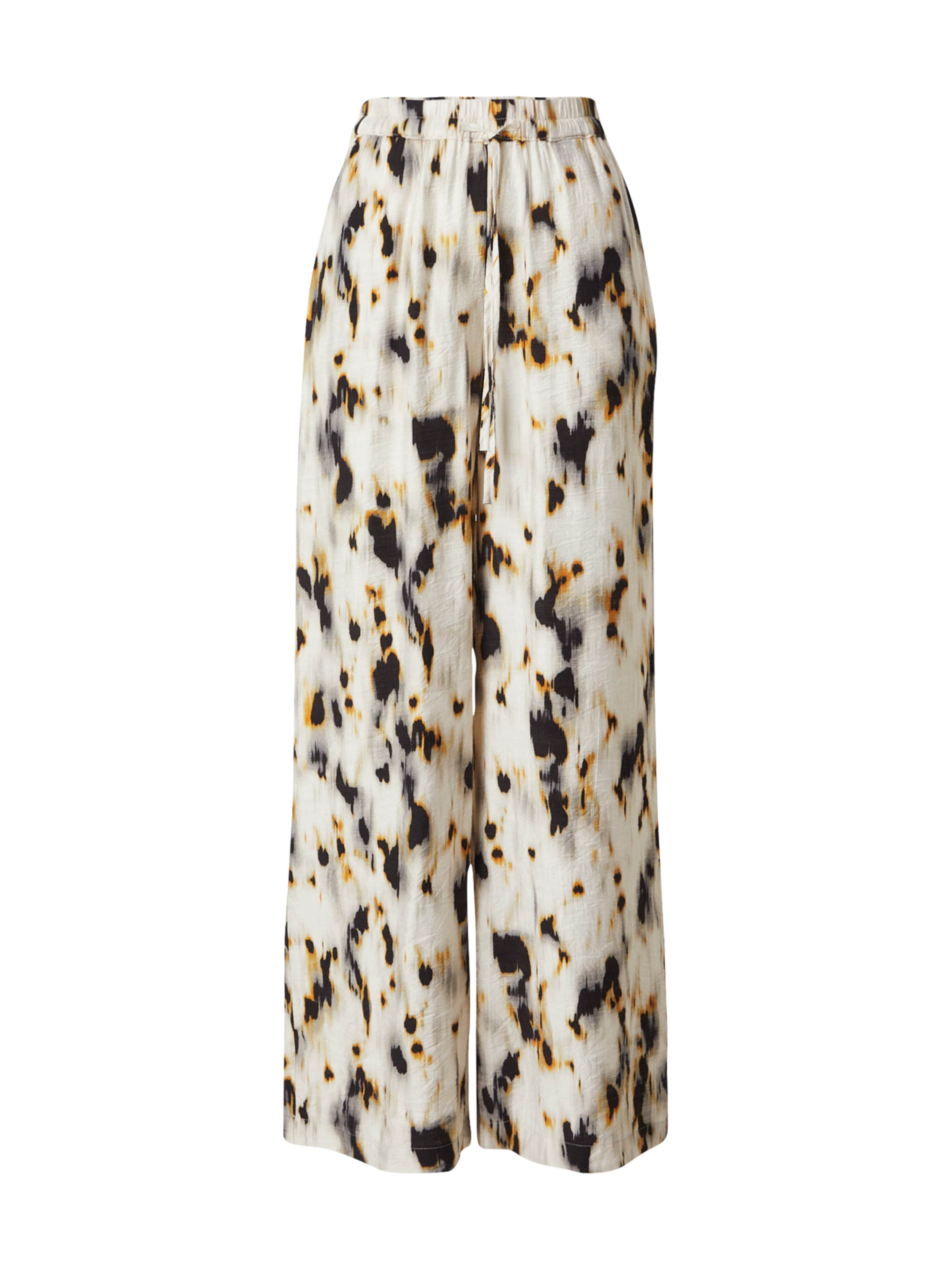 co'couture Loosefit Broek 'Elisa' in Beige: voorkant