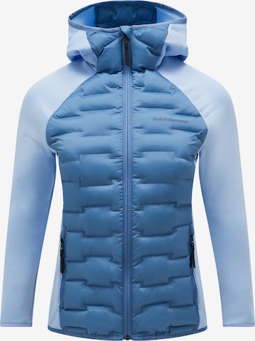 PEAK PERFORMANCE Outdoor Jacket in Blue: front