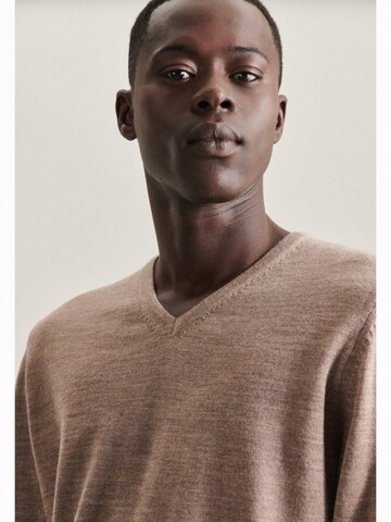 SEIDENSTICKER Pullover 'Schwarzer Rose' in Beige